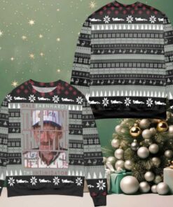 Dale Earnhardt The Man The Myth The Legend Snowflake Pattern Ugly Christmas Sweater