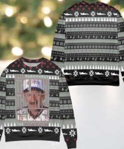 Dale Earnhardt The Man The Myth The Legend Snowflake Pattern Ugly Christmas Sweater