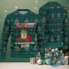 Black & Gold Snowflake Pattern “Modelo Beer Cat Meme & Santa Hat” Ugly Christmas Sweater