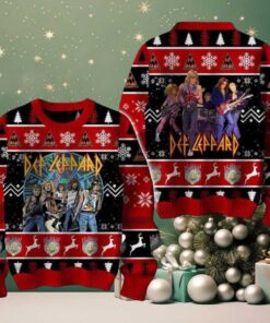 Def Leppard Pour Some Sugar On Me This Christmas Ugly Sweater