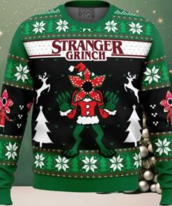 Demogorgon Stranger Grinch Stranger Things Ugly Christmas Sweater