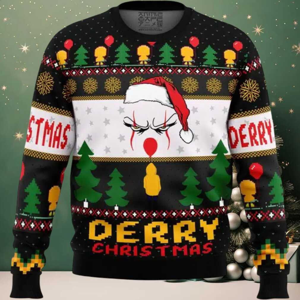 Derry Pennywise Christmas Ugly Christmas Sweater Derry Pennywise Christmas Ugly Christmas Sweater
