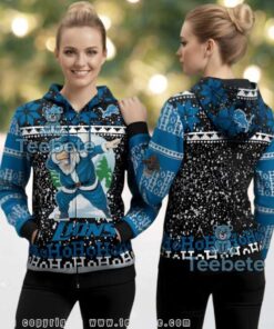 Detroit Lions Christmas Gift Dabbing Santa Theme Ugly 3D Hoodie Detroit Lions Christmas Gift Dabbing Santa Theme Ugly 3D Hoodie