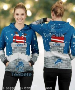 Detroit Lions Christmas Santa Stuck In Chimney 3D Ugly Hoodie Detroit Lions Christmas Santa Stuck In Chimney 3D Ugly Hoodie