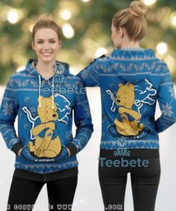 Detroit Lions Disney Winnie The Pooh Ugly 3D Hoodie Print