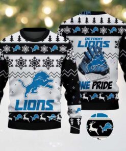 Detroit Lions One Pride Christmas Ugly Sweater