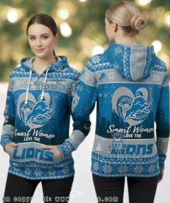 Detroit Lions Real Women Fan Gear Ugly Christmas 3D Full Zip Hoodie Detroit Lions Real Women Fan Gear Ugly Christmas 3D Full Zip Hoodie