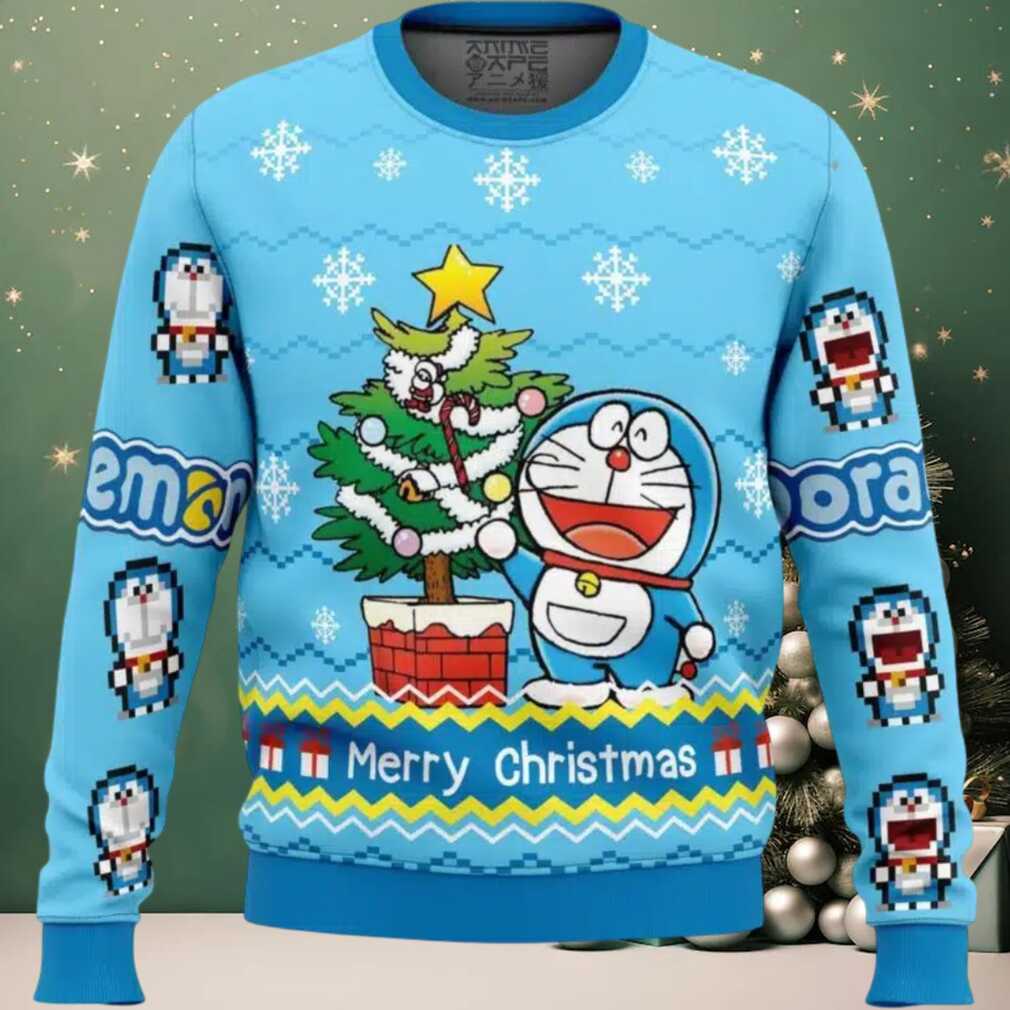 Doraemon Ugly Christmas Sweater Doraemon Ugly Christmas Sweater