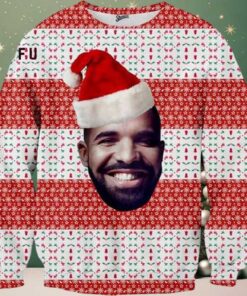 Drake Big Daddy With Candy Kane 2025 Ugly Christmas Sweater