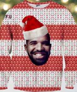 Drake Big Daddy With Candy Kane 2025 Ugly Christmas Sweater