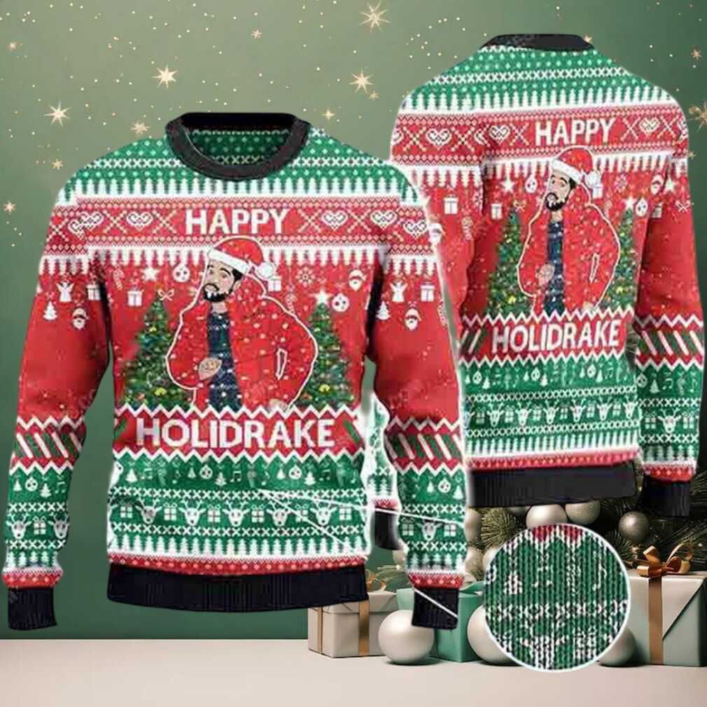 Drake Happy HoliDrake 2025 Ugly Christmas Sweater Drake Happy HoliDrake 2025 Ugly Christmas Sweater