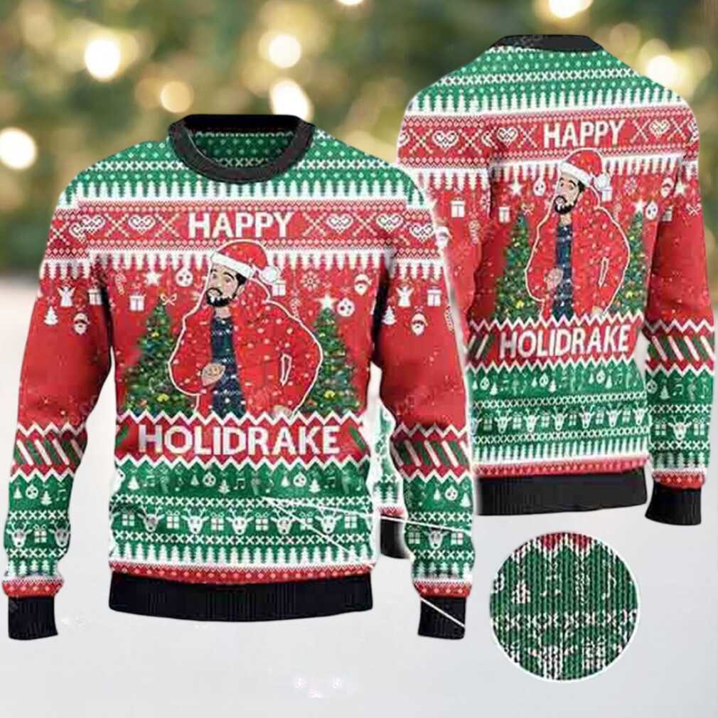 Drake Happy HoliDrake 2025 Ugly Christmas Sweater Drake Happy HoliDrake 2025 Ugly Christmas Sweater