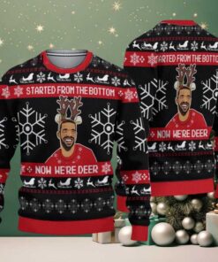 Drake Rap Hiphop Now We’re Deer Christmas Ugly Sweater