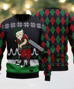 Elf Old Golfer Ugly Christmas Sweater Best, hoodie, sweater, long sleeve and tank top Elf Old Golfer Ugly Christmas Sweater Best