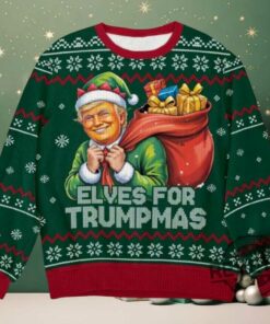 Elves For Trumpmas Ugly Christmas Sweater