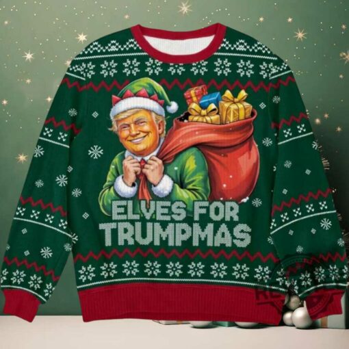 Elves For Trumpmas Ugly Christmas Sweater