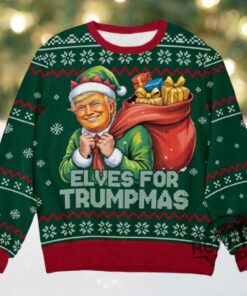 Elves For Trumpmas Ugly Christmas Sweater