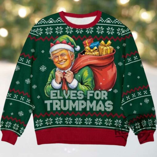 Elves For Trumpmas Ugly Christmas Sweater