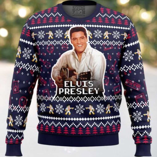 Elvis Presley Ugly Christmas Sweater