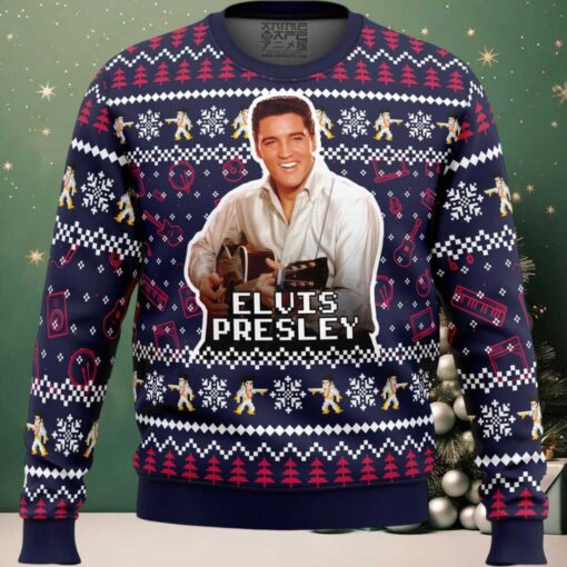 Elvis Presley Ugly Christmas Sweater