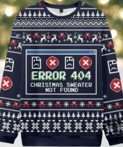Error 404 Christmas Sweater Not Found Ugly Christmas Sweater