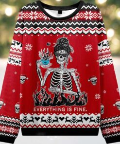 Everything Is Fine Ugly Christmas Sweater