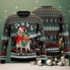 Boston Terrier Too Late Ugly Holiday Sweater Red Boston Terrier Too Late Ugly Holiday Sweater Red