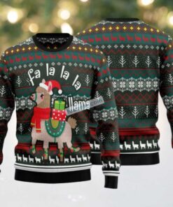 Fa La La La Llama Ugly Christmas Sweater Vintage, hoodie, sweater, long sleeve and tank top Fa La La La Llama Ugly Christmas Sweater Vintage