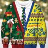 Messy Cat Ugly Christmas Sweater