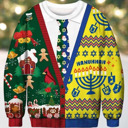 Fake Suit Ugly Christmas Sweater