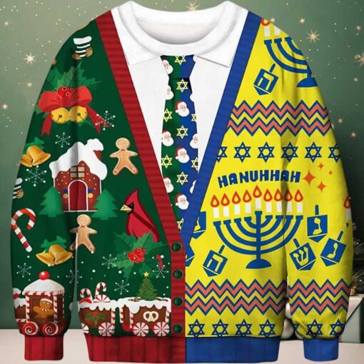 Fake Suit Ugly Christmas Sweater