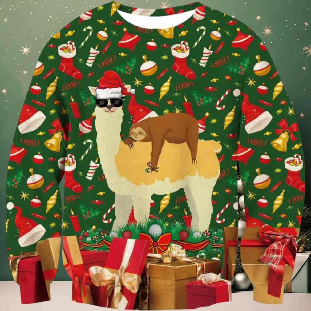 Festive Llama Ugly Christmas Sweater For Men And Women Farm Ugly Sweater Christmas Fashion Winter 9229 Festive Llama Ugly Christmas Sweater For Men And Women Farm Ugly Sweater Christmas Fashion Winter 9229