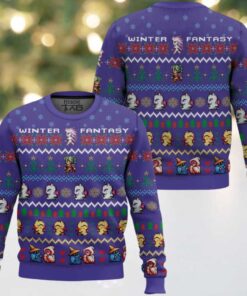 Final Fantasy Winter Ugly Christmas Sweater Final Fantasy Winter Ugly Christmas Sweater