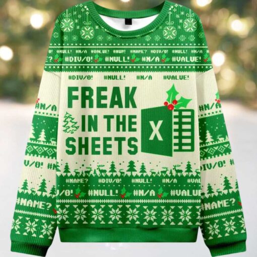 Freak in the Sheets Ugly Christmas Sweater