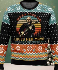 Free Fallin' Tom Petty Ugly Christmas Sweater