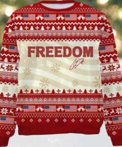 Freedom Charlie Kirk Ugly Christmas Sweater Freedom Charlie Kirk Ugly Christmas Sweater