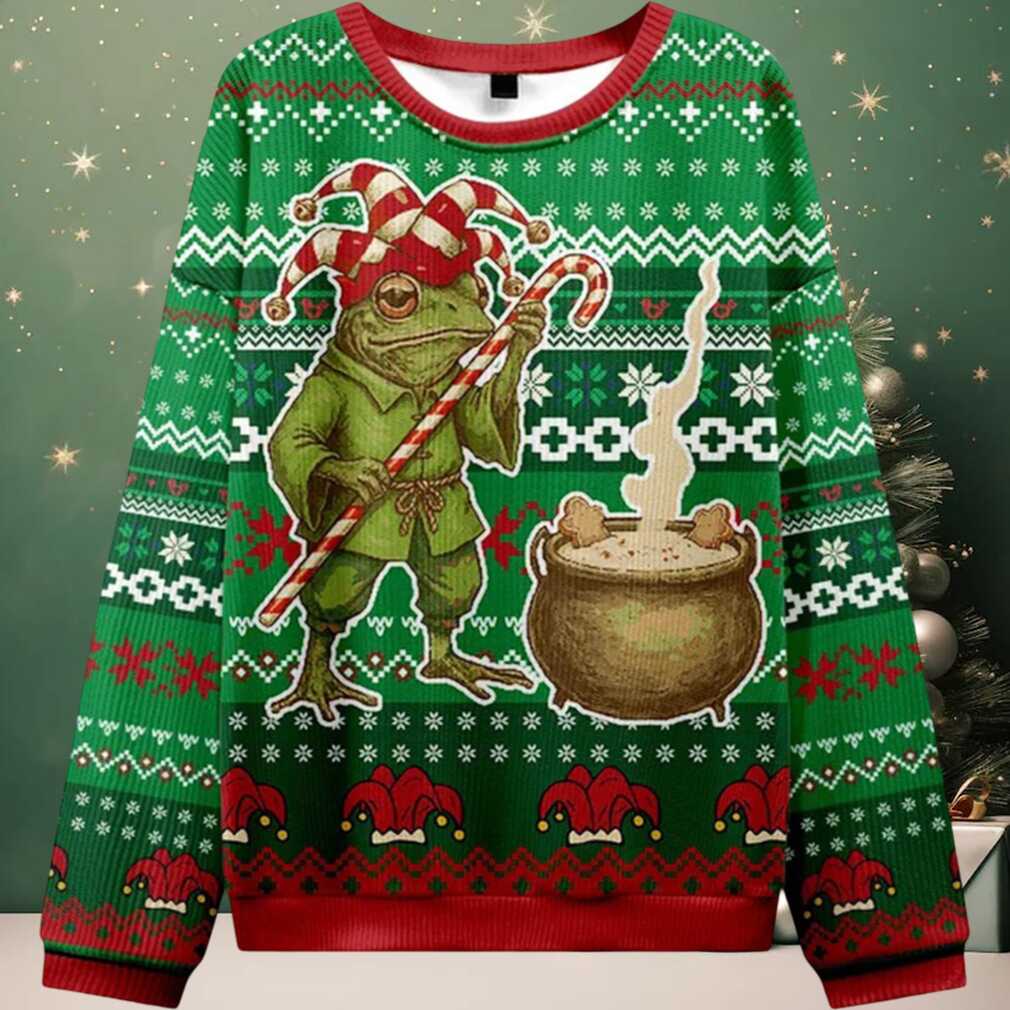 Frog Ugly Christmas Sweater Frog Ugly Christmas Sweater