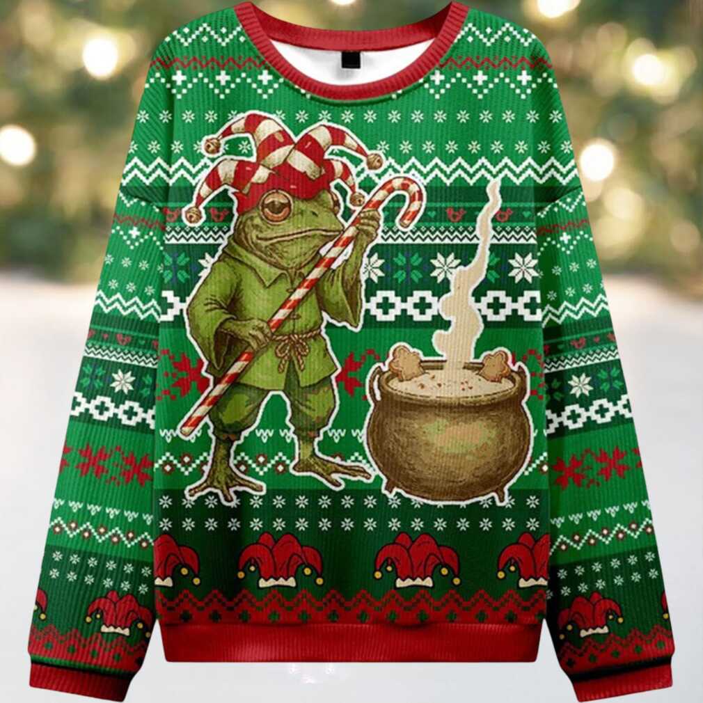 Frog Ugly Christmas Sweater Frog Ugly Christmas Sweater