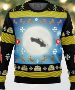 Full Moon Odd Taxi Ugly Christmas Sweater