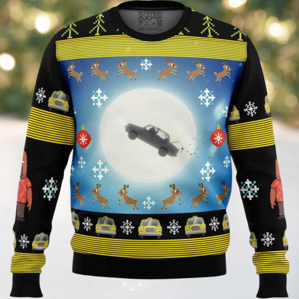 Full Moon Odd Taxi Ugly Christmas Sweater Full Moon Odd Taxi Ugly Christmas Sweater
