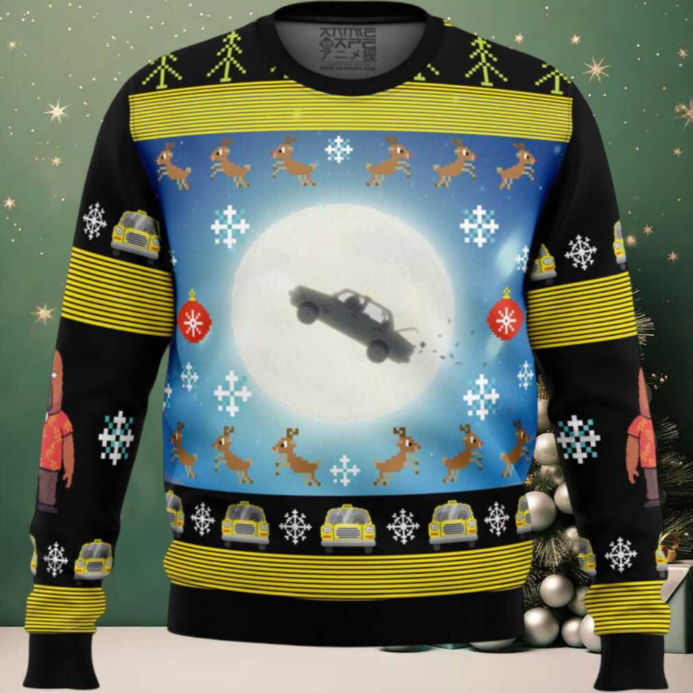 Full Moon Odd Taxi Ugly Christmas Sweater Full Moon Odd Taxi Ugly Christmas Sweater