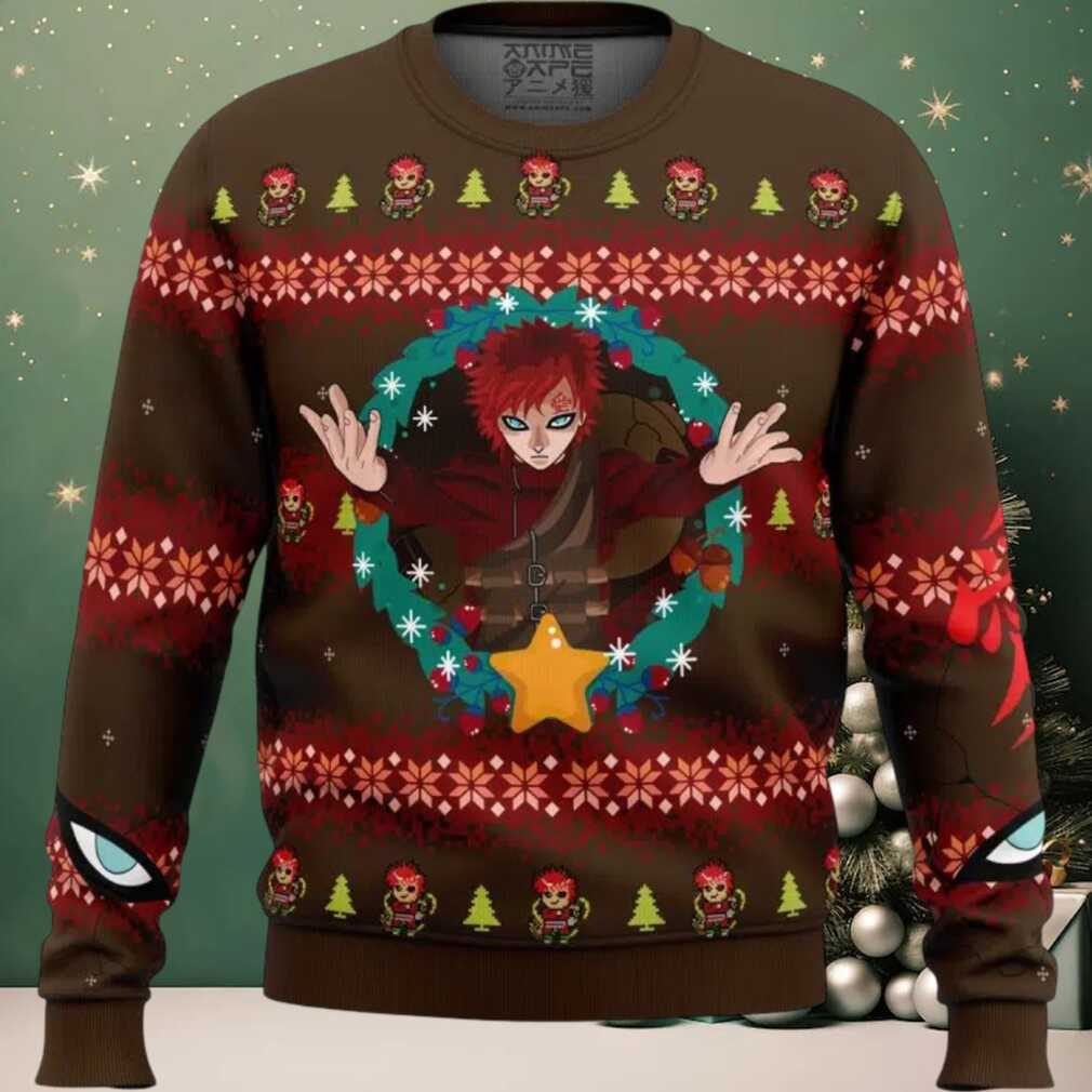 Gaara Shippuden Ugly Christmas Sweater Gaara Shippuden Ugly Christmas Sweater