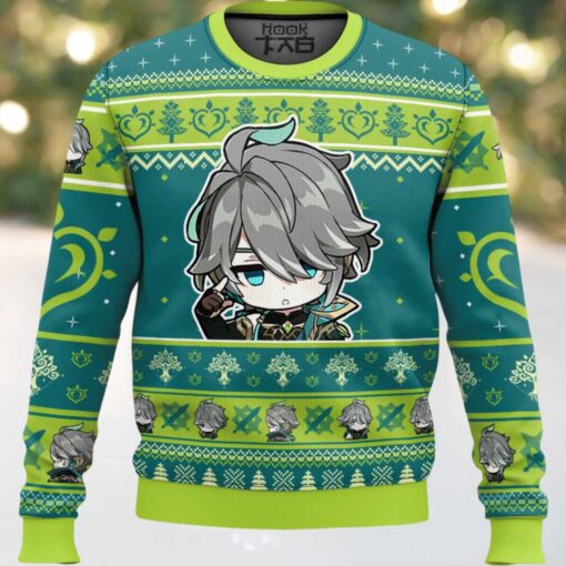 Genshin Impact Alhaitham Ugly Christmas Sweater
