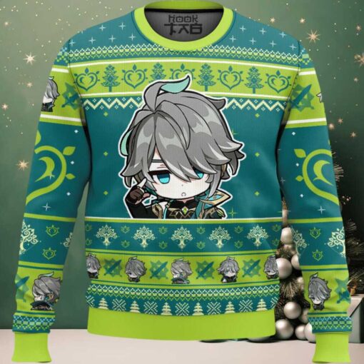 Genshin Impact Alhaitham Ugly Christmas Sweater