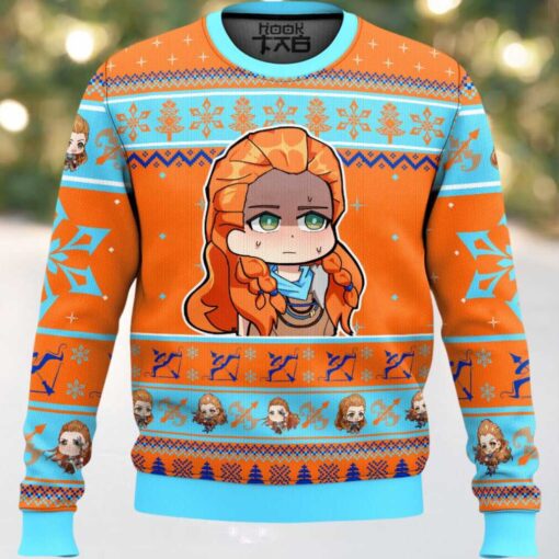 Genshin Impact Aloy Ugly Christmas Sweater
