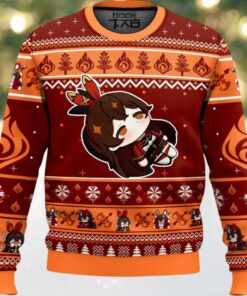 Genshin Impact Amber Ugly Christmas Sweater