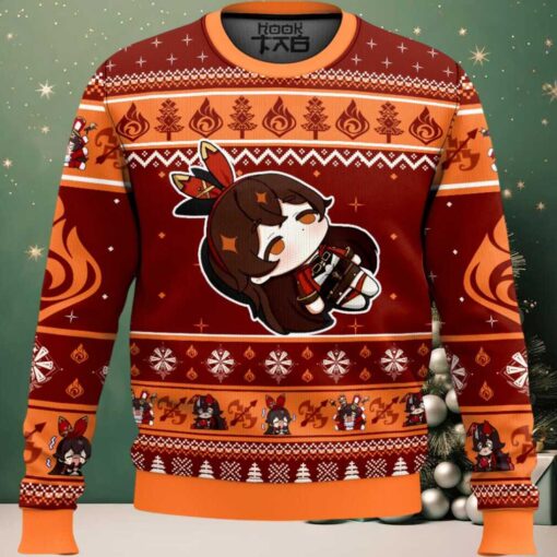 Genshin Impact Amber Ugly Christmas Sweater