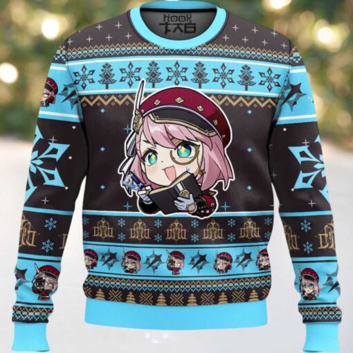 Genshin Impact Charlotte Ugly Christmas Sweater