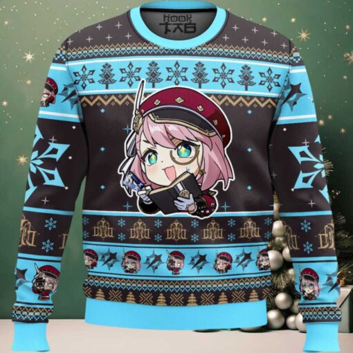 Genshin Impact Charlotte Ugly Christmas Sweater