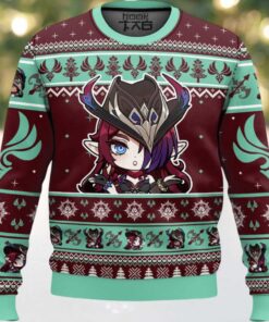 Genshin Impact Chasca Ugly Christmas Sweater